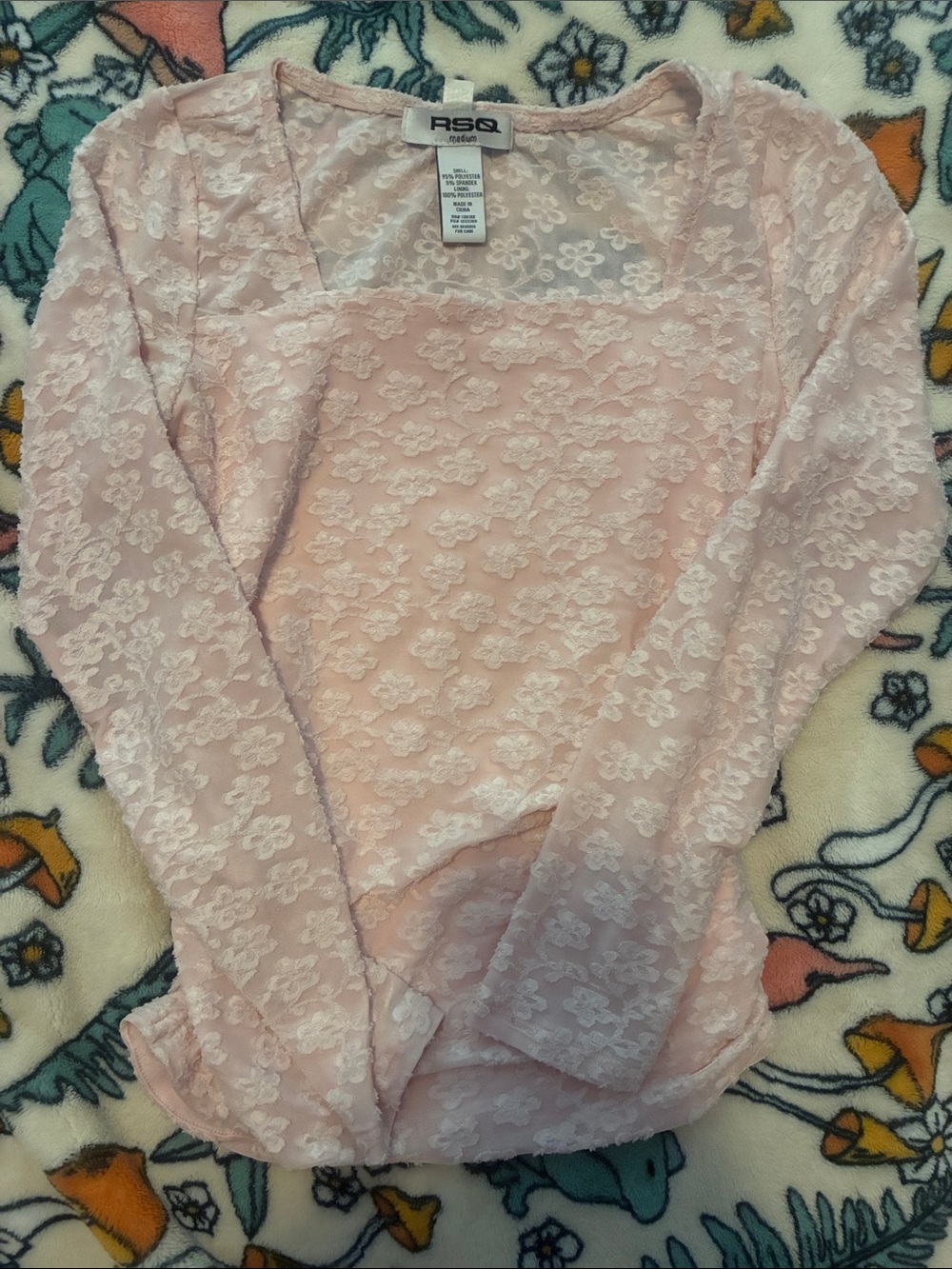Girls size medium lace top